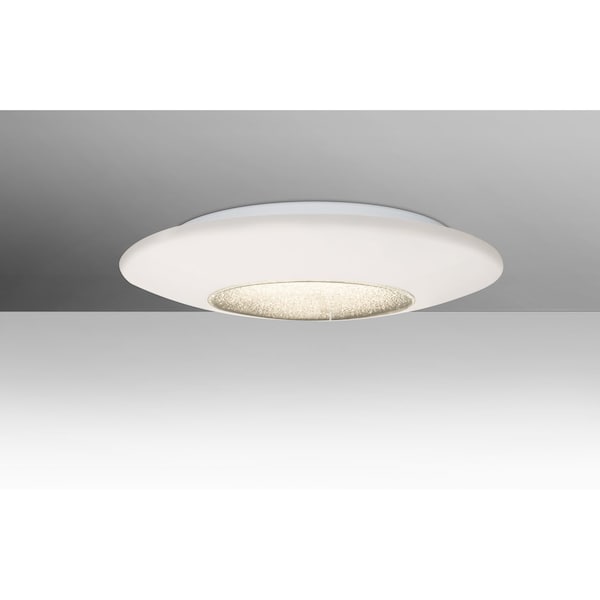 Besa Lighting Viva 13 Ceiling, Opal/Clear, 1x16W LED VIVA13C-LED - main